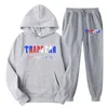 Hommes Trapstar Survêtements Pull Ensemble Designer Streetwear Sweatshirts Costume De Sport En Peluche Lettre Décoration Épais Sweats À Capuche Hommes Pantalons