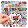 50 stcs vintage hartdieren stickers voor skateboardauto baby helm potlood kist dagboek telefoon laptop planner decor boek album speelgoed gitaar diy stickers