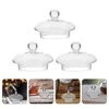 Set di stoviglie 3 pezzi Teiera in vetro Bollitore superiore Tazza trasparente con coperchio per stoviglie Sostituisci il coperchio degli accessori