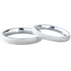 Cluster Rings Trumium 999 Sterling Silver Frosted Couple For Women Men Simple Fashion Lover Ring Fine Jewelry Gift Free