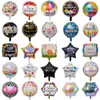 50pcs 18inch New Spanish helium foil Feliz cumplea os balloons globo happy birthday decor Rose Gold Round bulk sell 1027302Y