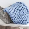 Blankets 2023 Drop Polyester Knitted Blanket Soild Color Sofa Throw TV Nap Air Condition Bed Mat Pads Almofadas