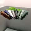 Fumar tubo mini nargunah bongs de vidro colorido em forma de meta