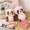 Anahtarlıklar Landards Kawaii Raccoon Peluş Anahtarlık Çantası Kolye Sevimli Dolgulu Hayvan Oyuncakları Anahtar Bebek Asma Süsleme Çocukları Hediye