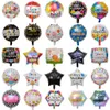 50 Stück 18 Zoll neue spanische Heliumfolie Feliz Cumplea OS Ballons Globo Happy Birthday Dekor Roségold rund Großverkauf 1027302Y