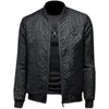 Kurtki męskie list gwiazdy Jacquard Men Vintage Business Bomber Jacket 2023 Fall Social Club Stroje Floral Streetwearmen's