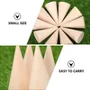 Jewelry Pouches 20 Pcs Cone Stand DIY Wooden Display Rack Rings Holder Showcase Decorative Child