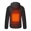 Hunting Jackets Camping Hiking Heated Vests Coat Intelligent Temperature Control 9 Heating Zones Heat Jacket Red Blue Black