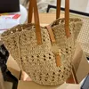 Designerska torba Tote Bag Torebka Luksusowe torby plażowe ze słomy Torby na ramię Summer Weave Vogue Torebka plażowa Hollow Out Travel Wiele opcji