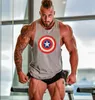 Tobs de débardeur pour hommes Skull Captain Gym Cotton Singlets Canotte Bodybuilding Stringer Top Super Man Shirts Shirt Muscle Guys sans manches Top 230412