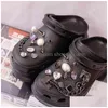 Schoenonderdelen Accessoires Luxe schoenen voor Croc Fashion Rhinestone Pearl Diy Vintage Rivet Punk Charms Drop levering DHI9Y