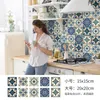 Autocollant mural imperméable à l'eau de salle de bains de cuisine à l'épreuve de l'huile de cuisine, papier peint de taille de mosaïque, autocollant de tuile de céramique de décoration de balcon