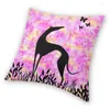 Poduszka Oryginalna Greyhound Art Sightthound Silhouette Square Cover Decor Home Decor Whippet Dog S Throw 40 cm na samochód