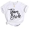 Womens TShirt Brides Team T T-shirts pour femmes Mariee Hen Party Evjf pour Bachelorette Girl Wedding Female 230411