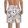 Shorts masculinos Mens Natação Swimwear Cartas de Poker Homens Troncos Maiô Beach Wear Boardshorts