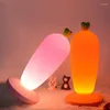 Nachtlichter Rettich LED Licht für Baby Kinder Bett Schlafzimmer Lampe Kindergeschenk Tischbeleuchtung Wohnkultur Esszimmer Bar