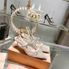 2023 scarpe eleganti alla moda piccola fragranza bocca leggera scarpe singole sandali colore da donna abbinato francese tacco spesso Baotou indietro tacchi alti vuoti taglia 35-40 -180