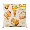 Pillow Cover 45x45cm Polyster Liene Comfortable Wholesale Soft Non-Fading Lollipop Hand-Drawn Vintage Cute Throw Pillows E1221