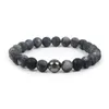 Charm Armband 2023 Frosted Natural Onyx Stone Pärled för kvinnor Baseball Men Sportsmycken Pulseira Masculina Ly-11