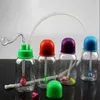 Pipa da fumo Mini bong in vetro per narghilè Bottiglia per il fumo in plastica a forma di metallo colorato Bottiglia per il latte