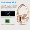 Freeshipping Over Ear Wireless Bluetooth hörlurar Portable Högtalare Hifi Bass Stereo Sound med mikrofon Bhtik