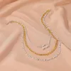 Anhänger Halsketten Mode Vintage Silber Gold Farbe Multilevel Geometrische Kette Set Halskette Für Frauen Boho Punk Hip Hop Choker Schmuck Geschenk