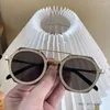 Güneş Gözlüğü 2023 Polygon Erkekler Vintage Altıgen Lensler Kadınlar İçin Güneş Gözlükleri Goggle Ladies Gafas de Sol