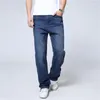 Mäns jeans män våren stretch mäns lösa raka byxor stora storlekar avslappnade byxor för 29 -46 48
