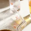 Verres à vin japonais Sakura tasse en verre petit déjeuner Mlik café boisson froide jus tasses résistant à la chaleur ménage clair accessoire de cuisine