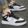 Klänningskor Autumn High Top Men Sneakers Breattable Sneaker Man Platform Shoes Tennis Vulcanized Shoes Colorful Leather Casual Shoes 230412