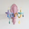 Wall Lamp Color Children's Room Princess Bedside Lamps Warm Wave Baby Girl Bedroom Decor Lights LED Macaron