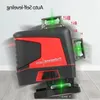 3D Green 12/16 Lines Laser Level 360 Horizontal Vertical Self-Leveling Cross Indoor Outdoor Remote Control Tester Abbfo