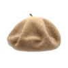 Caps Hats Ball Fashion Wool Baby For Girls Candy Color Elastic Infant Beret Kids 1 4 anos 1 PC 230412