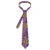 Cravates d'arc Vintage Paisley Cravate Violet Sparkle Imprimer Col De Mariage Mignon Drôle Pour Hommes Collier Imprimé Cravate Cadeau D'anniversaire