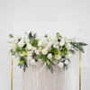 Couronnes de fleurs décoratives 50 100 cm bricolage mariage fleur arrangement mural fournitures soie rose hortensia rangée artificielle décor fer A290h