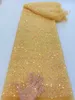 Tissu et couture 26 couleurs de créateur de dentelle paillettes perlées perlées perles pour robe de soirée en chiffon par la cour 230412