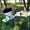 Vouwen camping stoel zware draagbare draagbare directeuren stoelen voor volwassenen met bijzettafeltje mesh terug compacte stijl voor buiten buiten gazon sportvisvissen