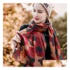 Beau Design femmes châle fille coton et lin enveloppes motif de Camouflage écharpe Mticolor printemps automne livraison directe Dhyta