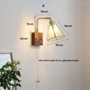 Wandlampen retro roterende lichtglas koper flexibele sconce met schakelaar voor woonkamer bedlamp loft home decor armatuur