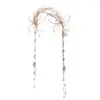 Pinces à cheveux pour mariée coréenne, bandeau à franges perlé fait à la main, rétro européen, accessoires Sentie en perles