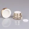 100pcs 5g Empty Round Acrylic Bottle Cream Jar container Small sample Cosmetic Pot Golden eye cream Cosmetics Packaging tin bottle