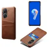 حالات جلدية نحيفة لـ Asus Zenfone 9 9Z 10Z 7 Pro 8 Flip Case Card Protection Zenfone 10 غطاء خلفي