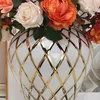 Aufbewahrungsflaschen Moderne Keramik Ingwerglas Vase mit Deckel Tempel dekorativ für Zuhause Schlafzimmer Wohnzimmer Café Dekoration Ornament