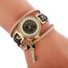 Orologi da polso femminile all'ingrosso Fashion Fashion Colorful Wrap Bracciale Orologio Big Key Calling Lady Casual Watch Orologi WatcheswristWatches