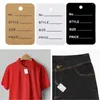 Jewelry Pouches 1000Pcs Small Unstrung Tags Clothing Price Tag Pre-Printed Perforated