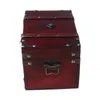 Lagringslådor BINS RETRO TREASS CHEST MED LOCK VINTAGE TRÄLAGRINGSBOX ANTIK SPLEY SMEYCHE 230413