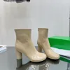 Atomic Boots Chaussures de créateurs de luxe pour femmes Atomic talon rond bottes à talons hauts en cuir de mode bottes de mode de haute qualité chaussures d'usine supérieures