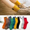 Chaussettes Tube d'hiver pour femmes et hommes, tendance, Style coréen Kawaii, cadeau de noël, équipe