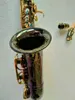 Marque YANAGIS S-991 Saxophone soprano incurvé de marque BbTune, instrument de musique nickelé, clé dorée de haute qualité avec embout gratuit