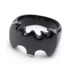 Bagues de cluster Mode Black Bijoux pour hommes Bat Bague en acier inoxydable Taille 7 à 14